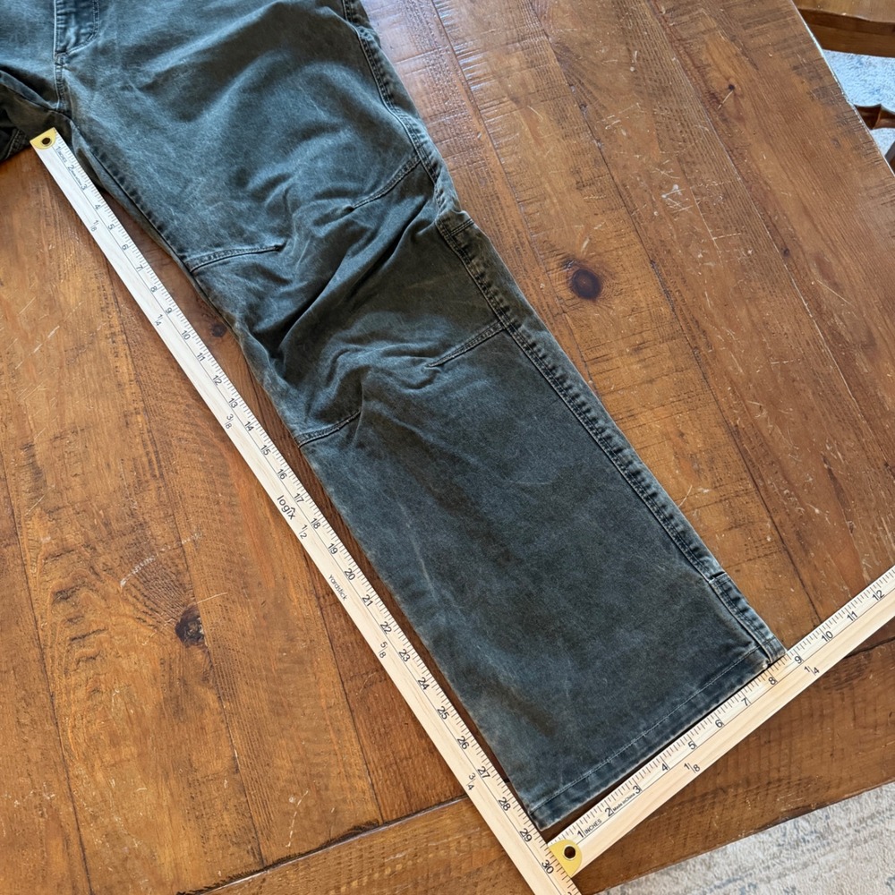 Kuhl Pants Mens 32x30 Green Rydr Euro Twill Articulated Knee Work Hiking Outdoor - Picture 8 of 11